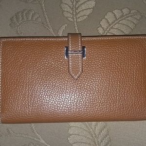 Brown leather wallet